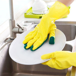 2 Pack Cleaning Sponge Gloves