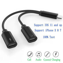 Load image into Gallery viewer, 2 in 1 Earphone &amp; Lightning Adapter for iPhone 7 | 7Plus