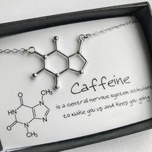 Load image into Gallery viewer, Caffeine Molecular Necklace