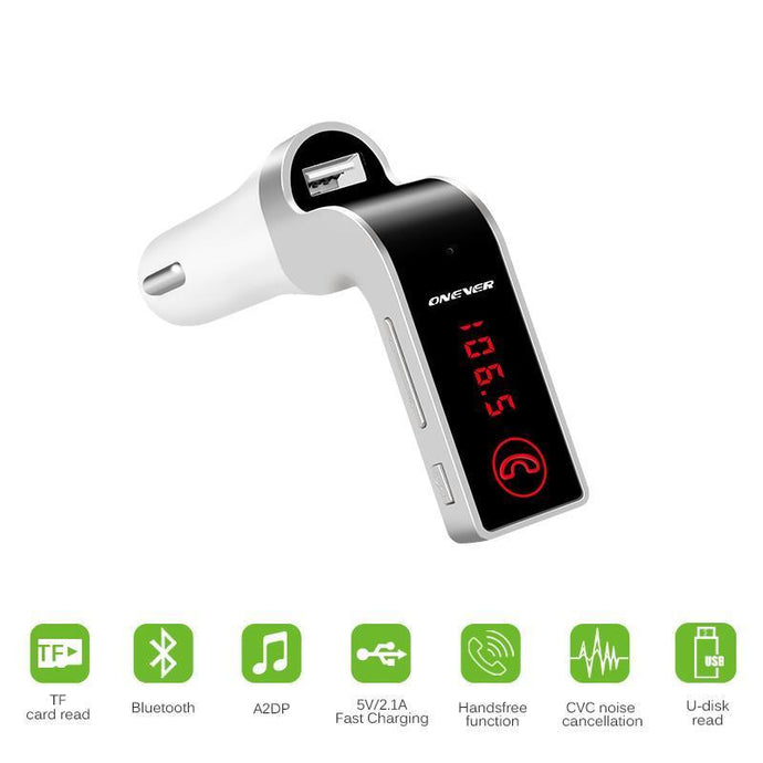 4 in 1 Car Stereo Wireless Bluetooth Charger FM Transmitter