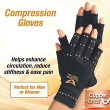 Load image into Gallery viewer, Compression Therapy Active Gloves - Copper Hands