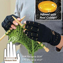 Load image into Gallery viewer, Compression Therapy Active Gloves - Copper Hands