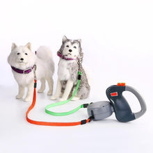 Load image into Gallery viewer, Dual Doggies Retractable Leash 3 M