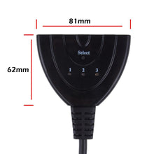 Load image into Gallery viewer, 3 Way HDMI Splitter Auto Switcher