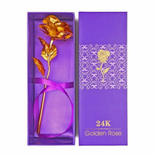 Load image into Gallery viewer, 24K Gold Plated Rose Flower