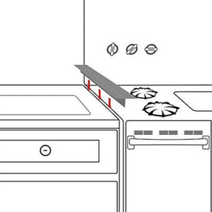 2 PCS Silicone Stove Counter Gap Cover
