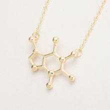 Load image into Gallery viewer, Caffeine Molecular Necklace