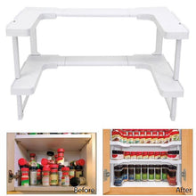 Load image into Gallery viewer, 2-Layer Stackable Rack Organizer
