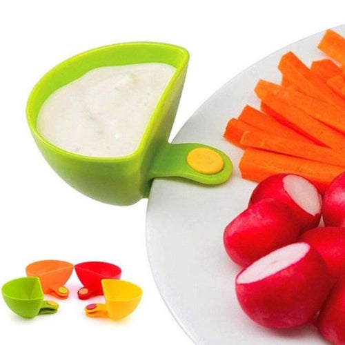 4 Pcs Dip Clip -  Dip Clip Bowls For Plates Sauce