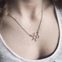 Load image into Gallery viewer, Caffeine Molecular Necklace