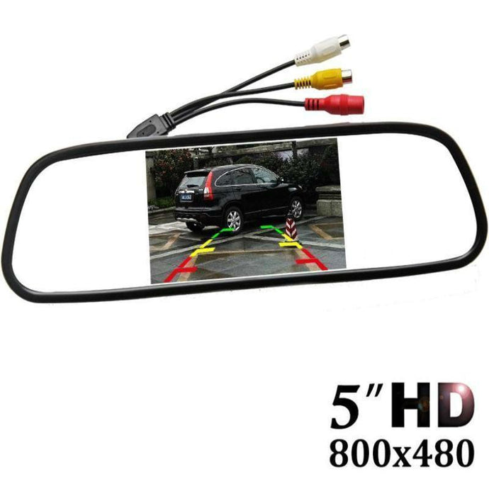 5 inch Color TFT LCD Car Rear View Mirror Monitor - Parking Backup Camera