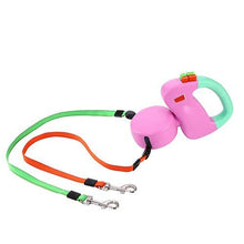 Load image into Gallery viewer, Dual Doggies Retractable Leash 3 M