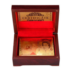 24K Gold Poker Playing Cards